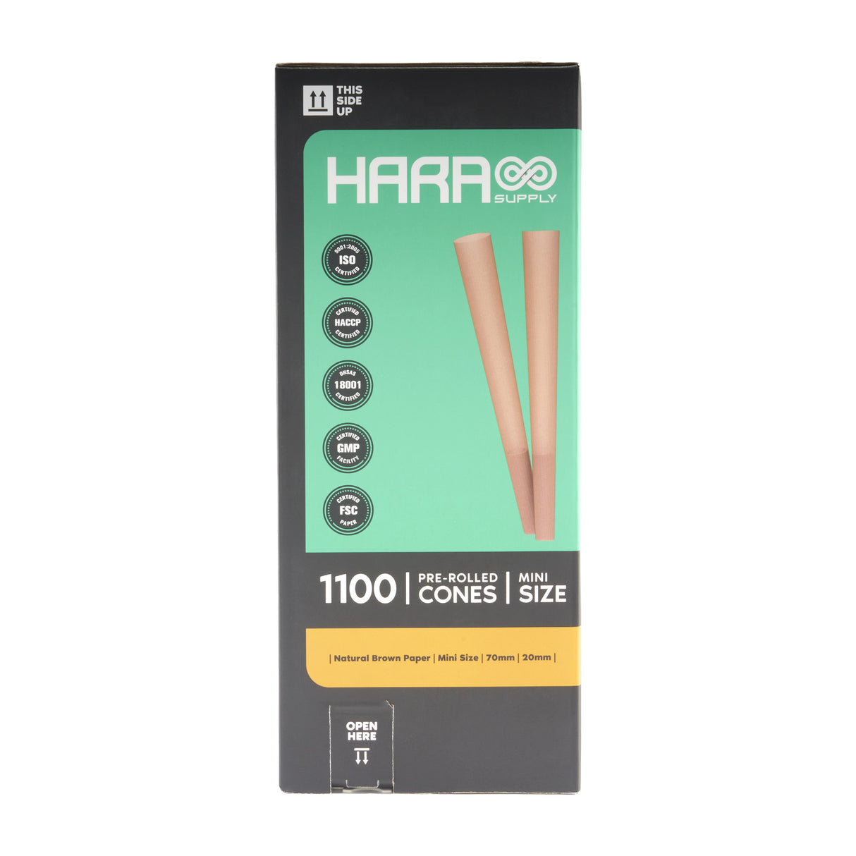 Hara Supply Paper Cones - 70mm - 1100pc
