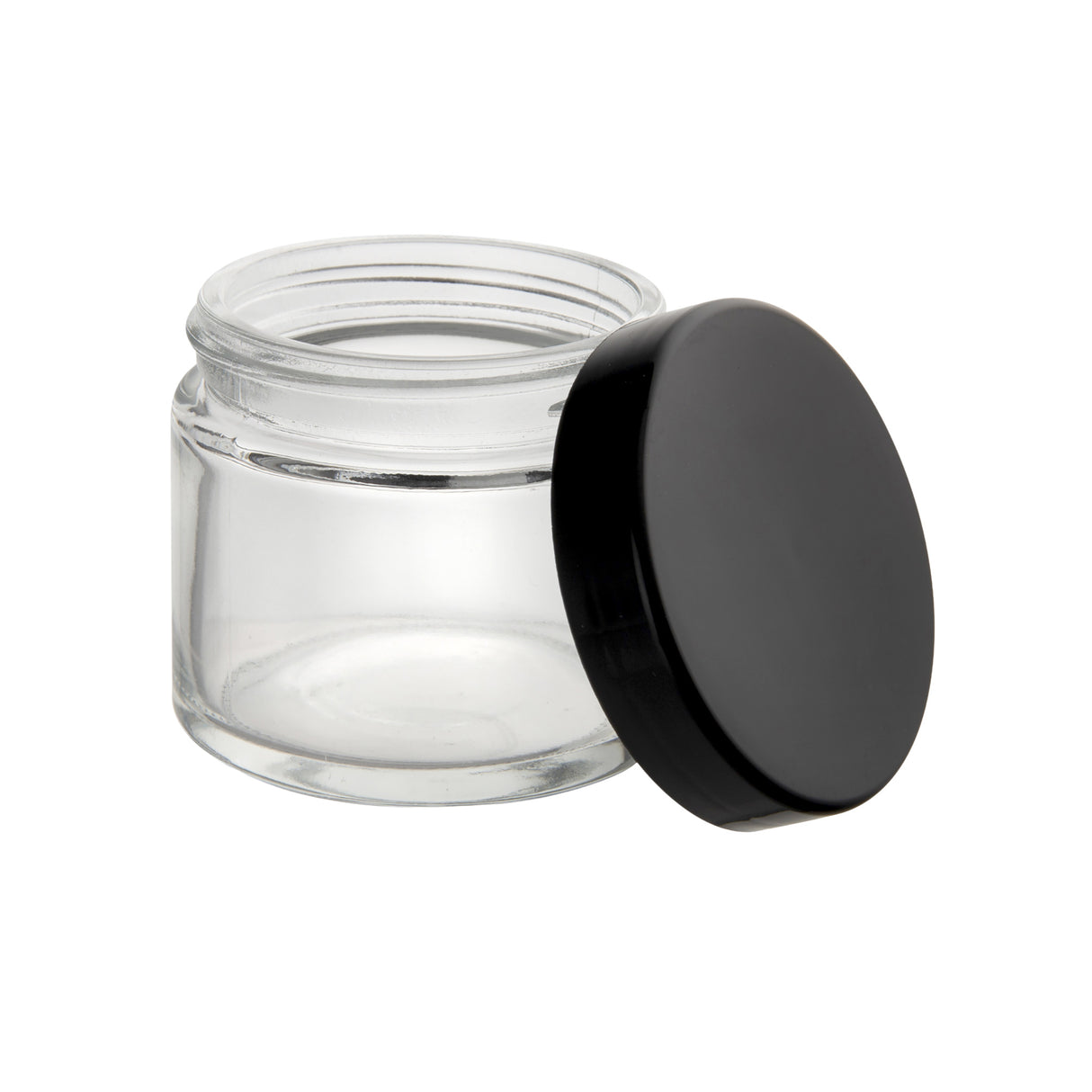 Loud Lock Glass Jar w/ Cap - 2oz / 60mm - 100pc - Child Resistant