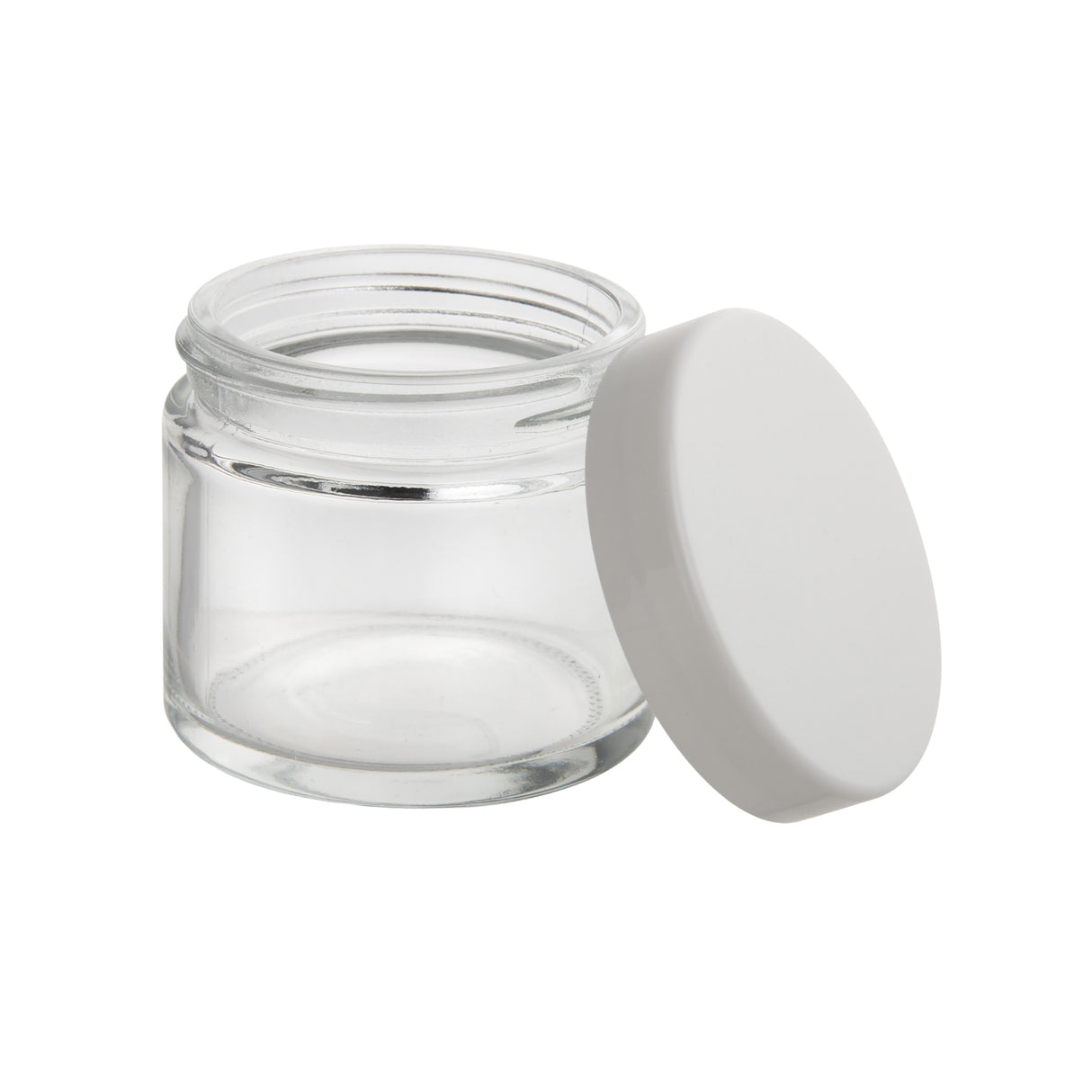 Loud Lock Glass Jar w/ Cap - 2oz / 60mm - 100pc - Child Resistant
