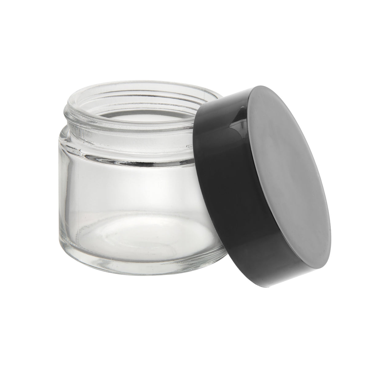 Loud Lock Glass Jar w/ Cap - 2oz / 60mm - 100pc - Child Resistant