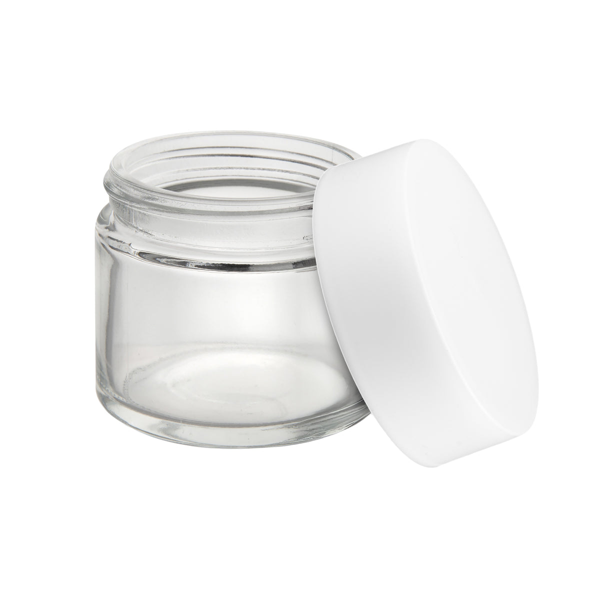 Loud Lock Glass Jar w/ Cap - 2oz / 60mm - 100pc - Child Resistant