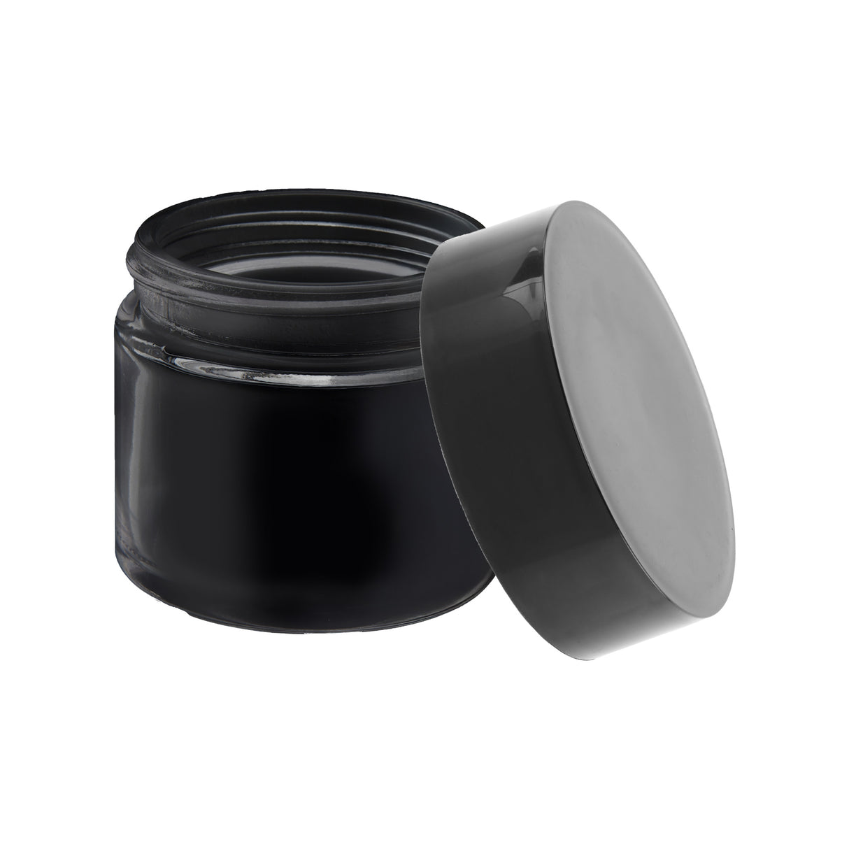 Loud Lock Glass Jar w/ Cap - 2oz / 60mm - 100pc - Child Resistant