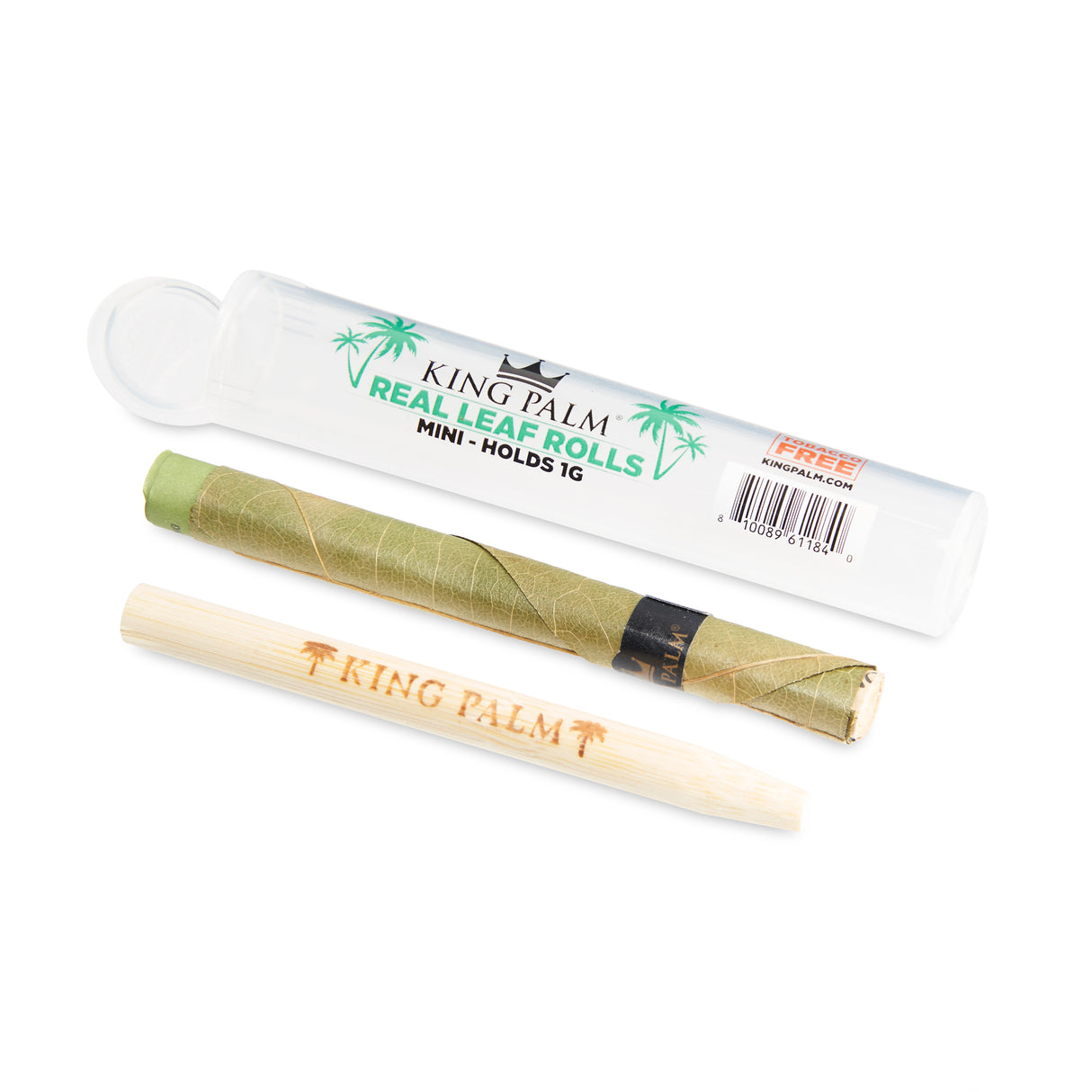 King Palm Single Leaf Tubes 50ct Dispenser – Mini Size