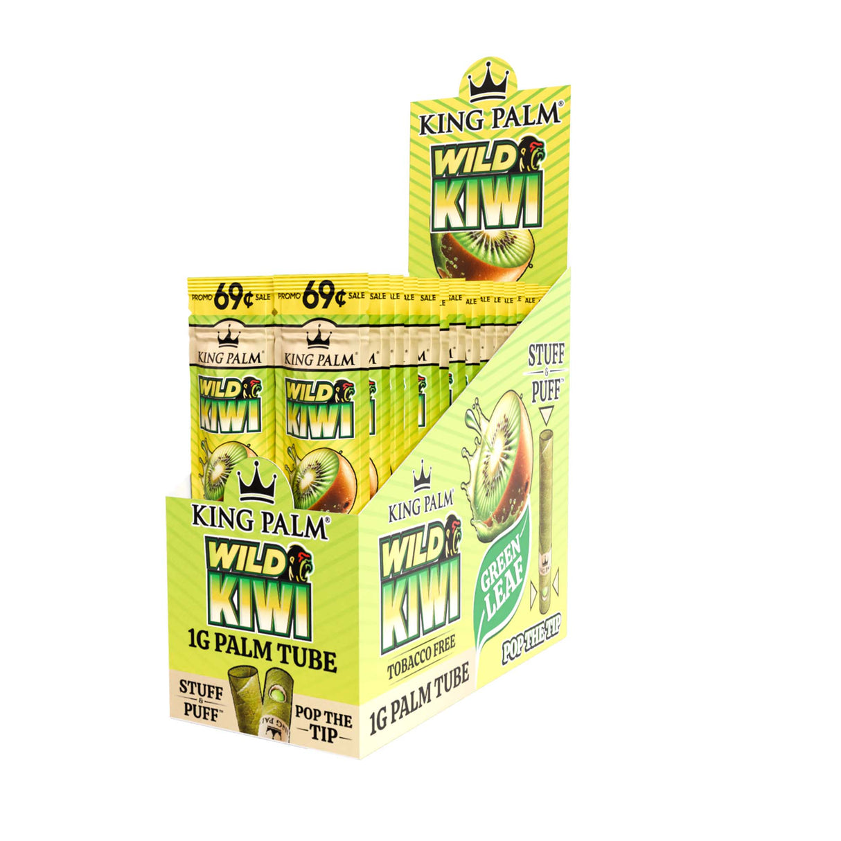 King Palm Flavored Mini 1pk Leaf Tubes – Pre-Priced $0.69 - 30ct
