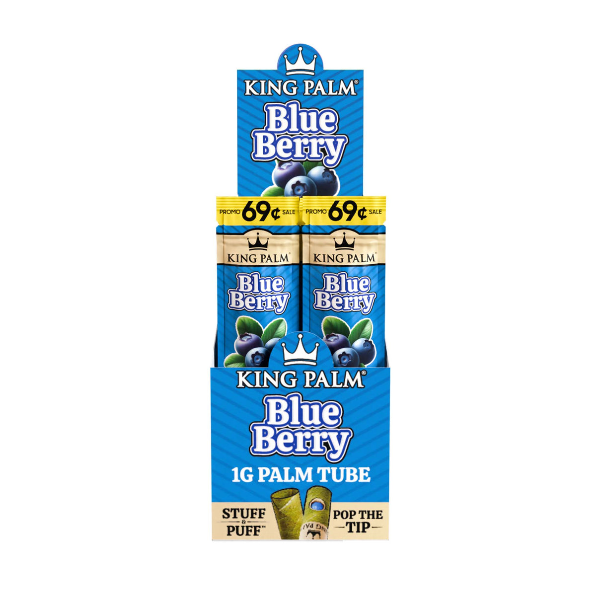 King Palm Flavored Mini 1pk Leaf Tubes – Pre-Priced $0.69 - 30ct