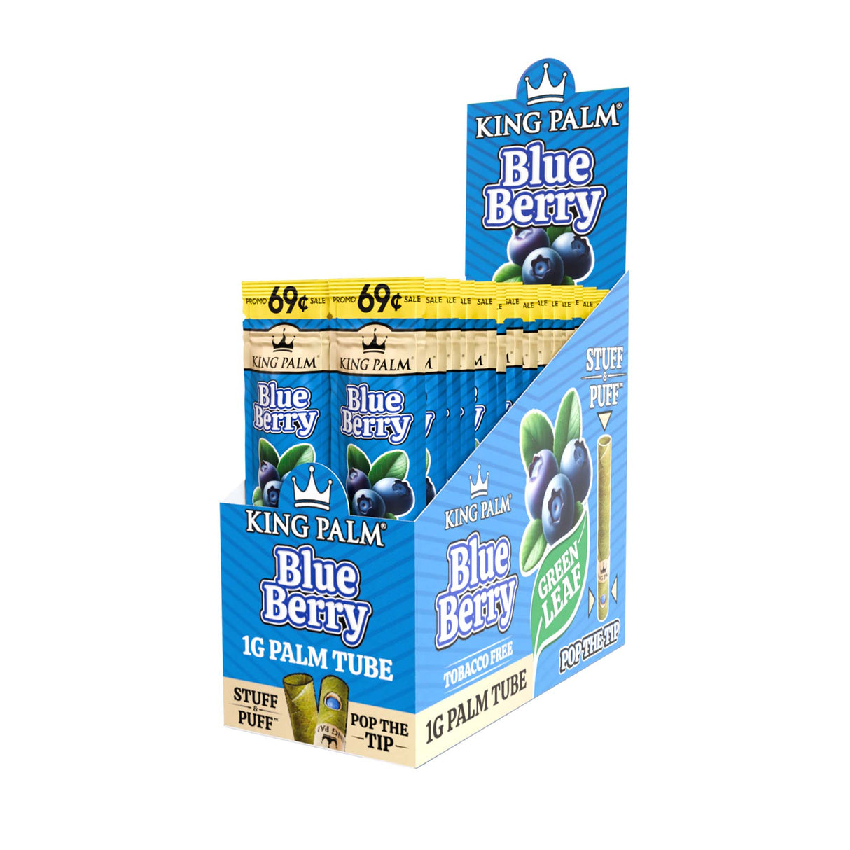 King Palm Flavored Mini 1pk Leaf Tubes – Pre-Priced $0.69 - 30ct