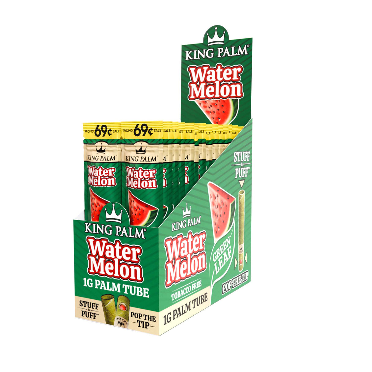 King Palm Flavored Mini 1pk Leaf Tubes – Pre-Priced $0.69 - 30ct