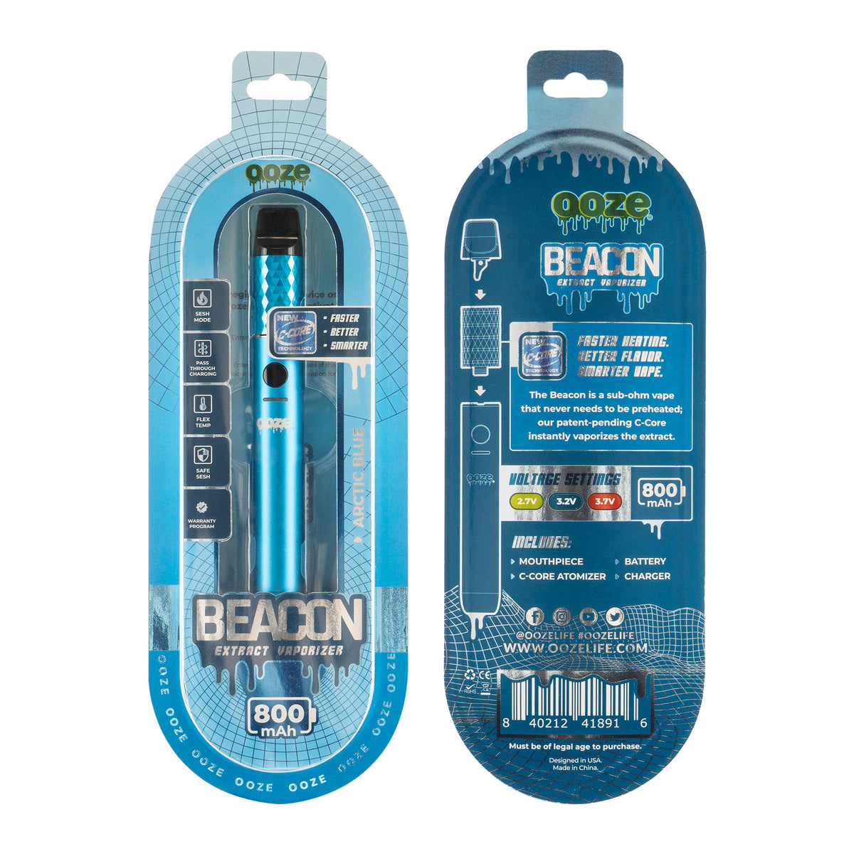 Ooze Beacon Extract Vaporizer – C-Core 800 mAh