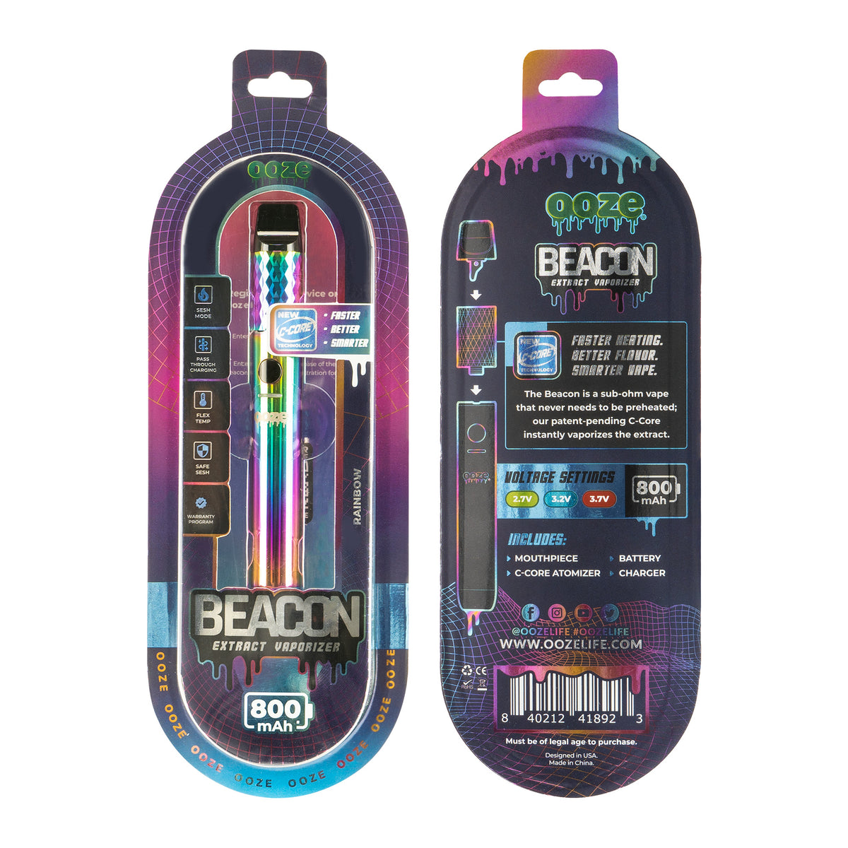 Ooze Beacon Extract Vaporizer – C-Core 800 mAh