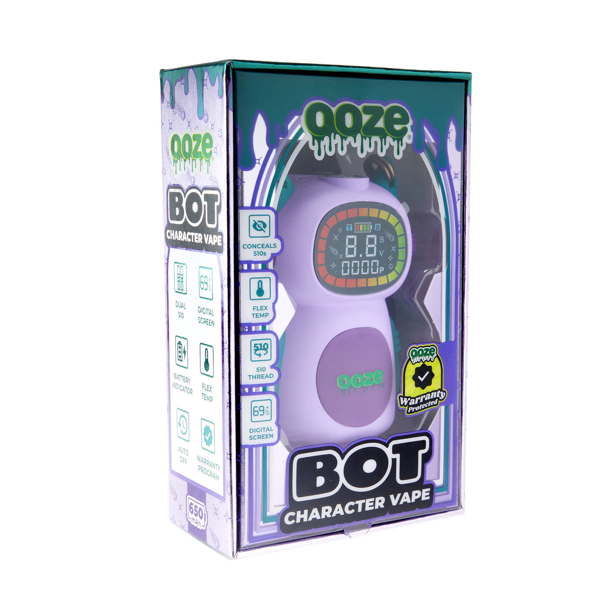 Ooze Bot – 650 mAh Character Vape Battery