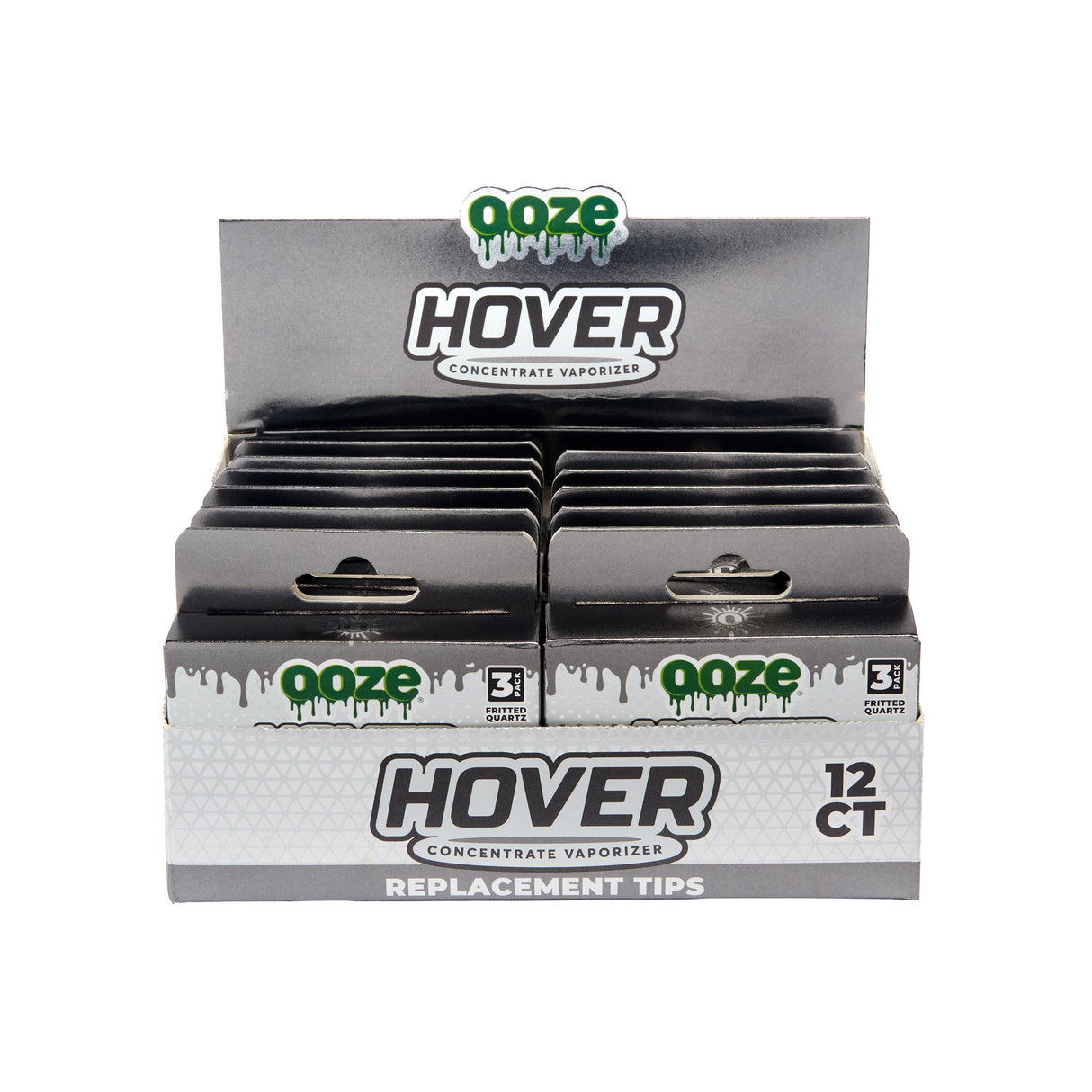 Ooze Hover – Fritted Quartz Tip Replacement 3-Pack