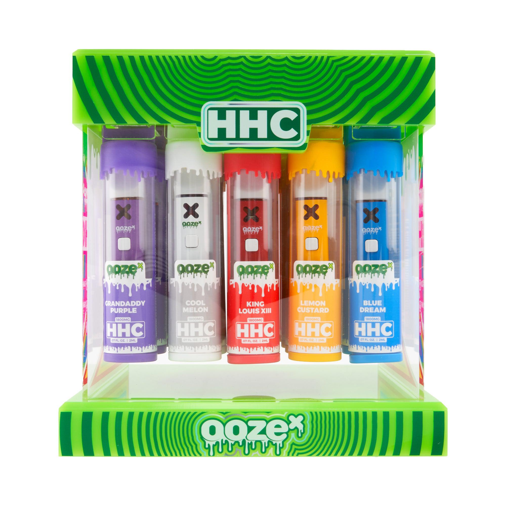 hhc OozeX HHC 2g Disposable Display - 20ct Wholesale Display