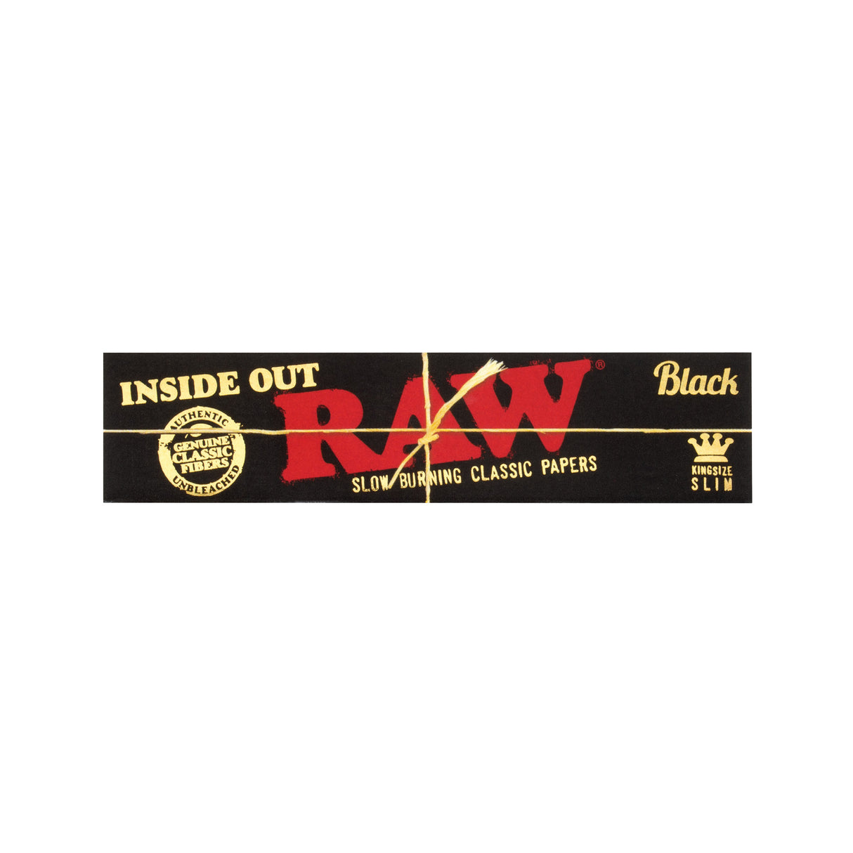 RAW Black King Size Inside Out Rolling Papers – 50ct