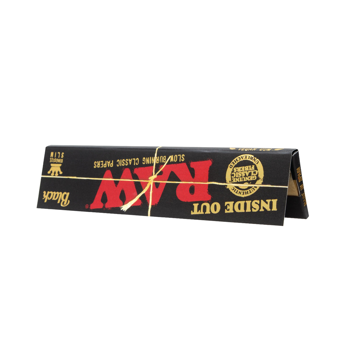RAW Black King Size Inside Out Rolling Papers – 50ct