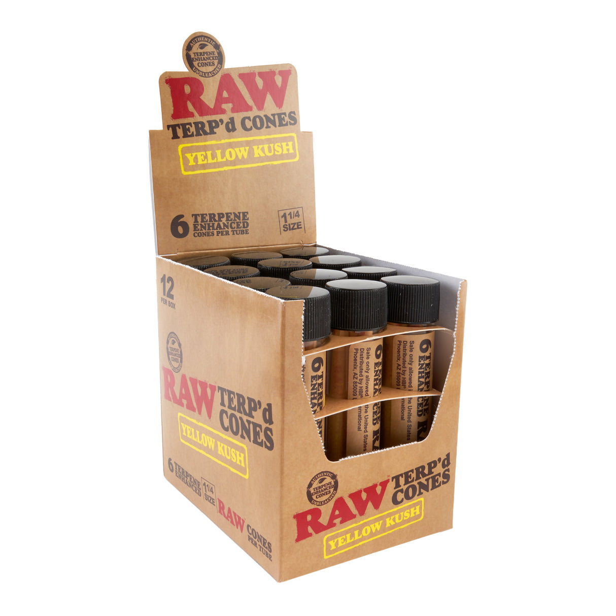 RAW 1 ¼ Terp’d Cones 6pk – 12ct