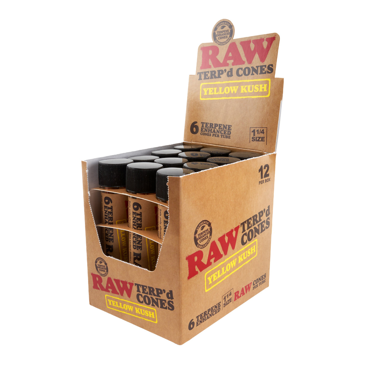 RAW 1 ¼ Terp’d Cones 6pk – 12ct