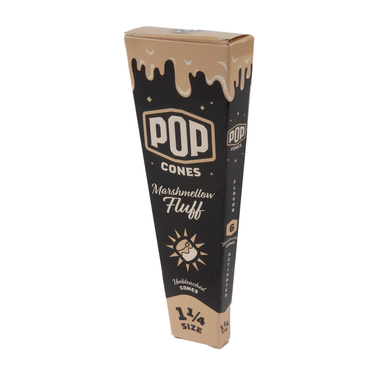 Pop Cones 1 ¼ Size Unbleached 6pk Cones – 24ct Display