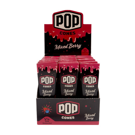 Pop Cones 1 ¼ Size Unbleached 6pk Cones – 24ct Display