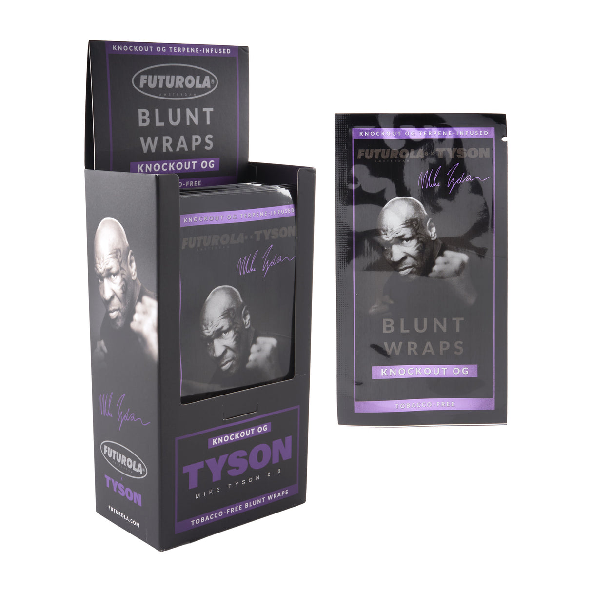 Futurola x Tyson 2.0 Terpene-Infused Blunt Wraps – 12ct