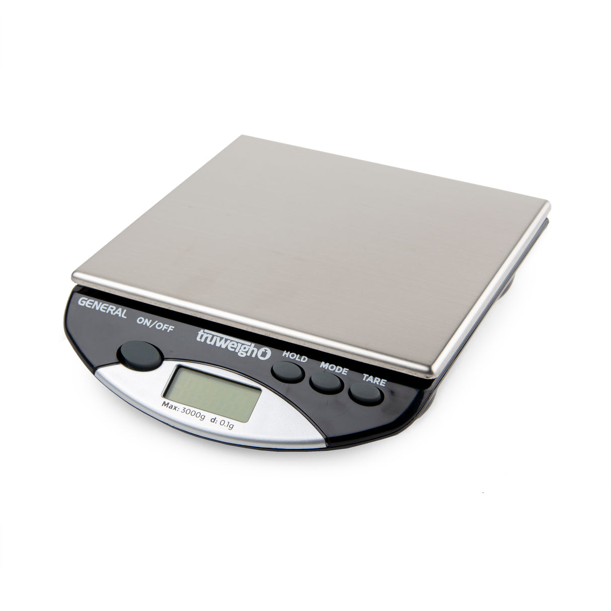 Truweigh General Compact Bench Scale - 3000g x 0.1g - Black