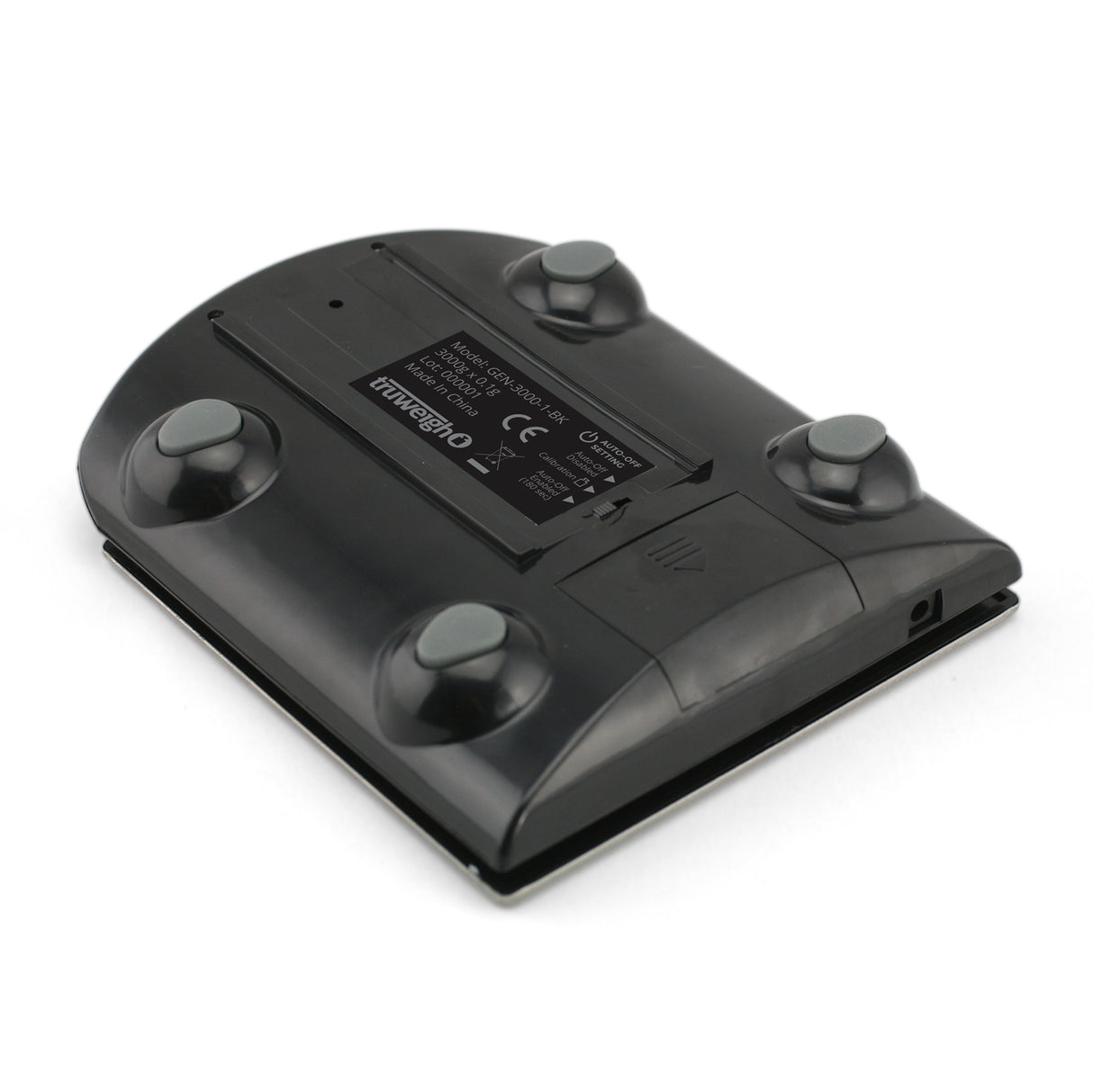 Truweigh General Compact Bench Scale - 3000g x 0.1g - Black