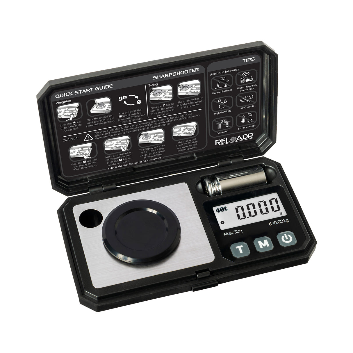 Truweigh Sharpshooter V2 Digital Reloading Kit – 50g x 0.001g