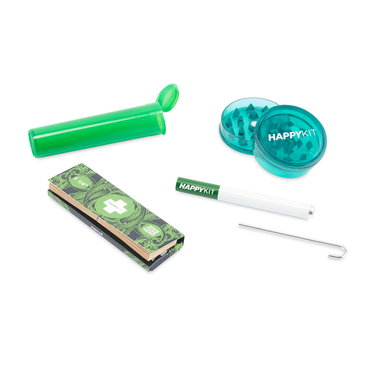 Happy Pack Dry Herb by Happy Kit All-in-One Smell Proof Travel Smoking Kit Fanny Pack