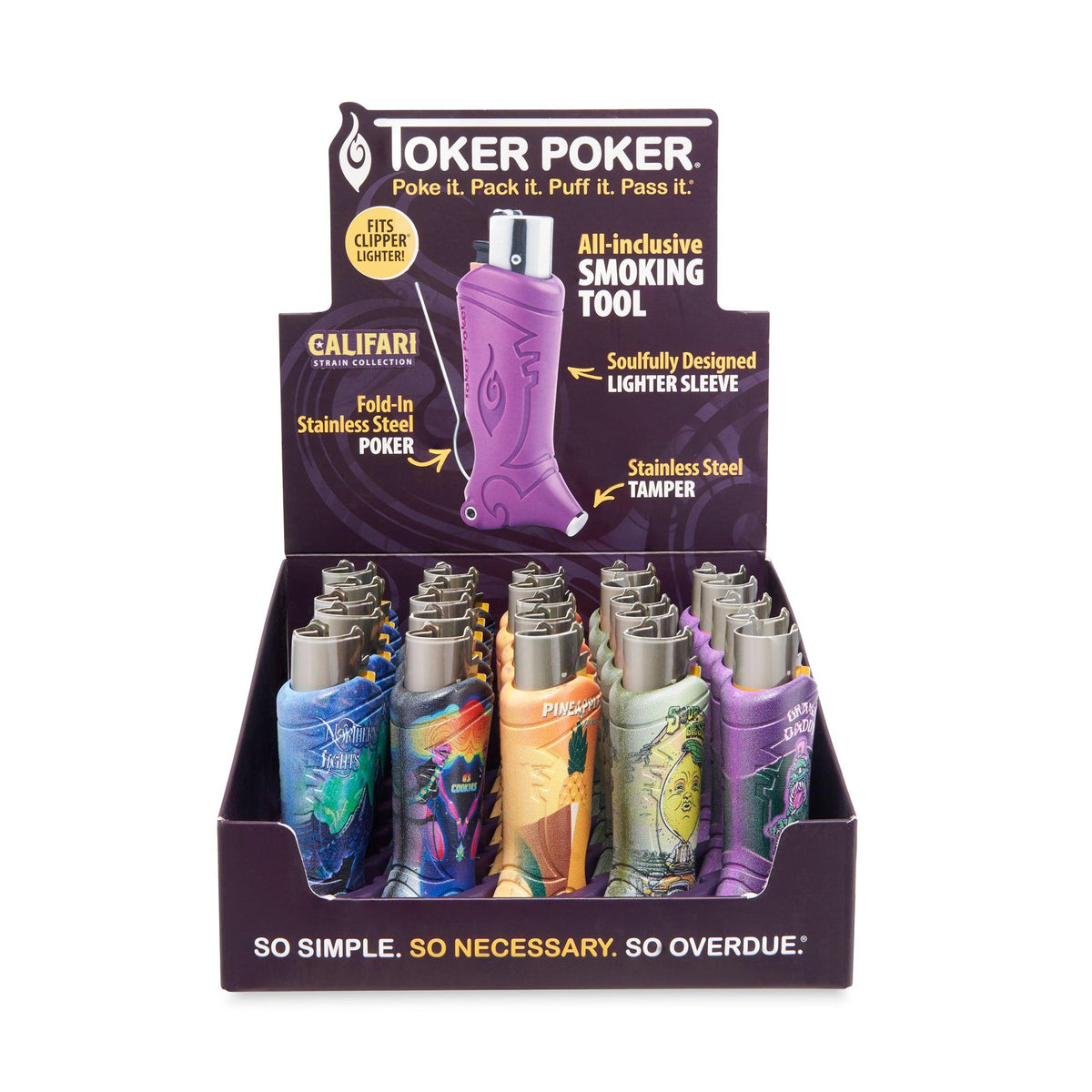 Wholesale Toker Poker Strains Clipper 25ct Display Cannatron