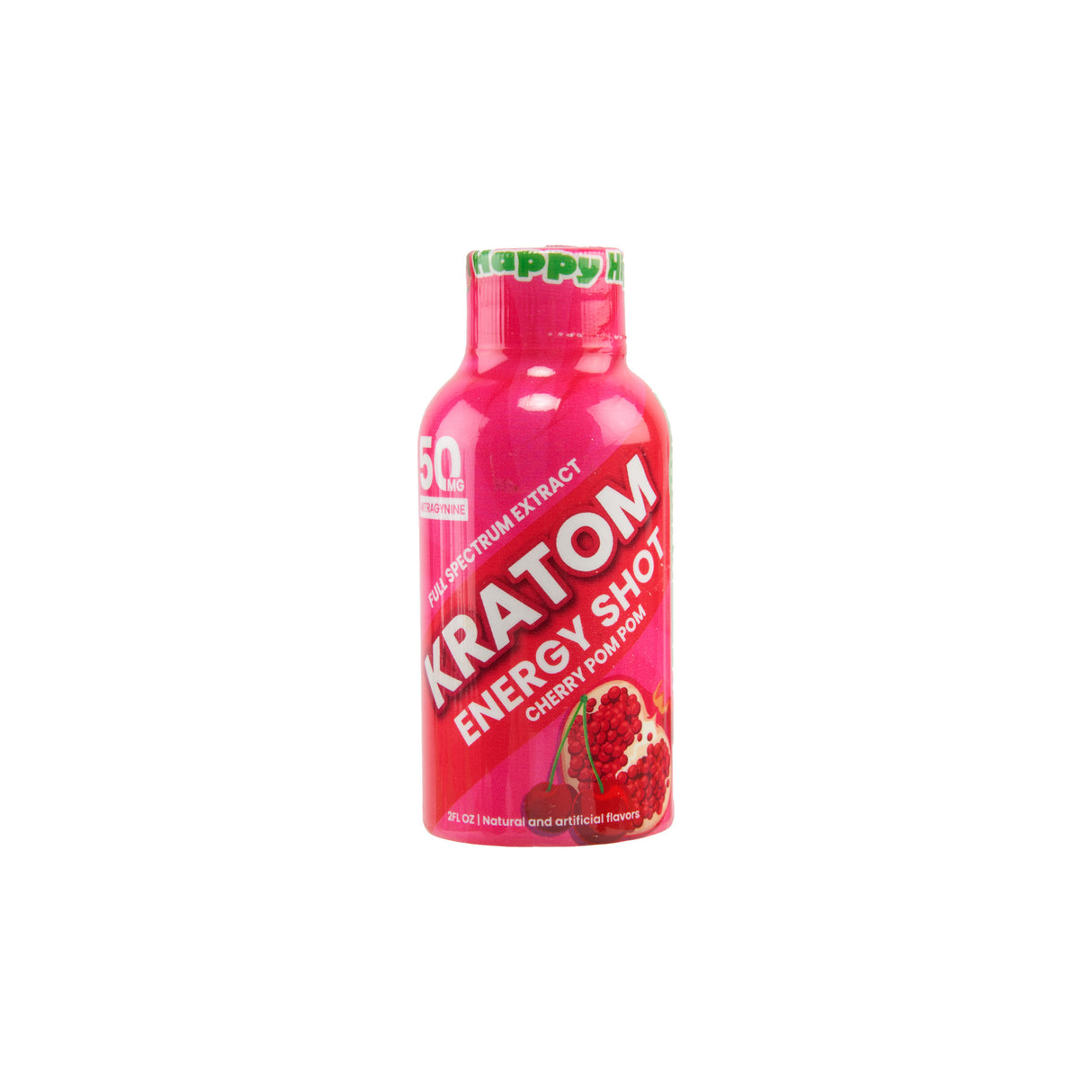 Happy Hippo Kratom Energy Shot – 50mg - 12ct
