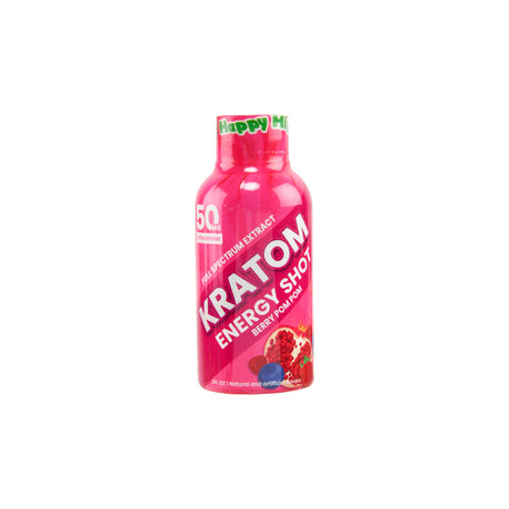 Happy Hippo Kratom Energy Shot – 50mg - 12ct