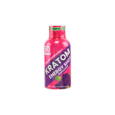 Happy Hippo Kratom Energy Shot – 50mg - 12ct