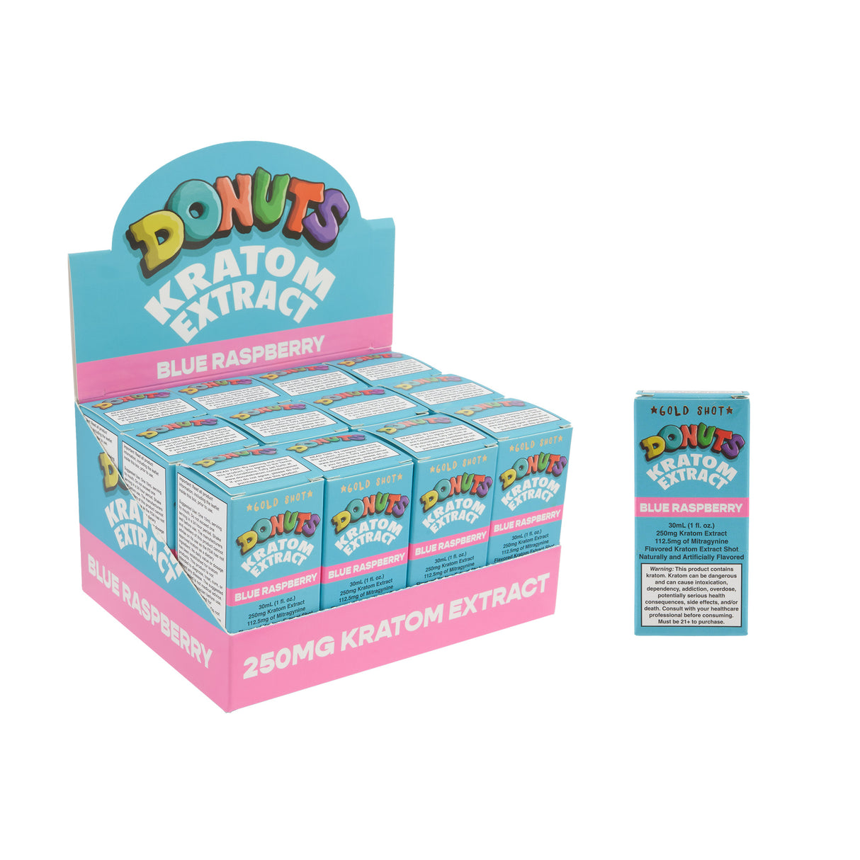 Donuts Kratom Shot - 250mg – 12ct