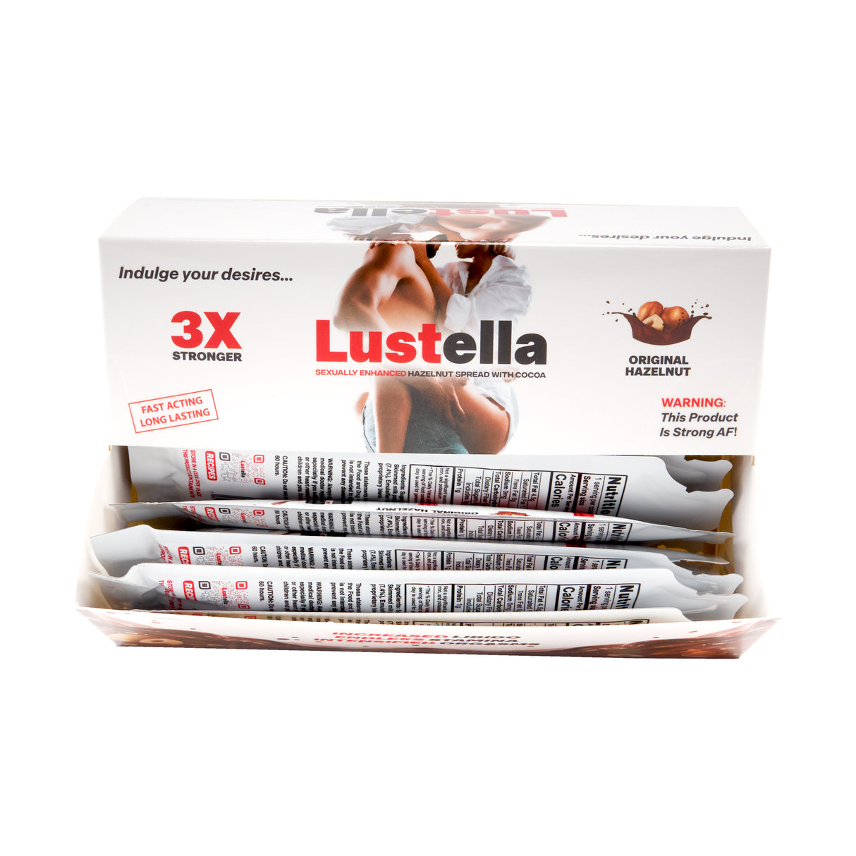 Lustella Enhanced Hazelnut Spread - 20ct