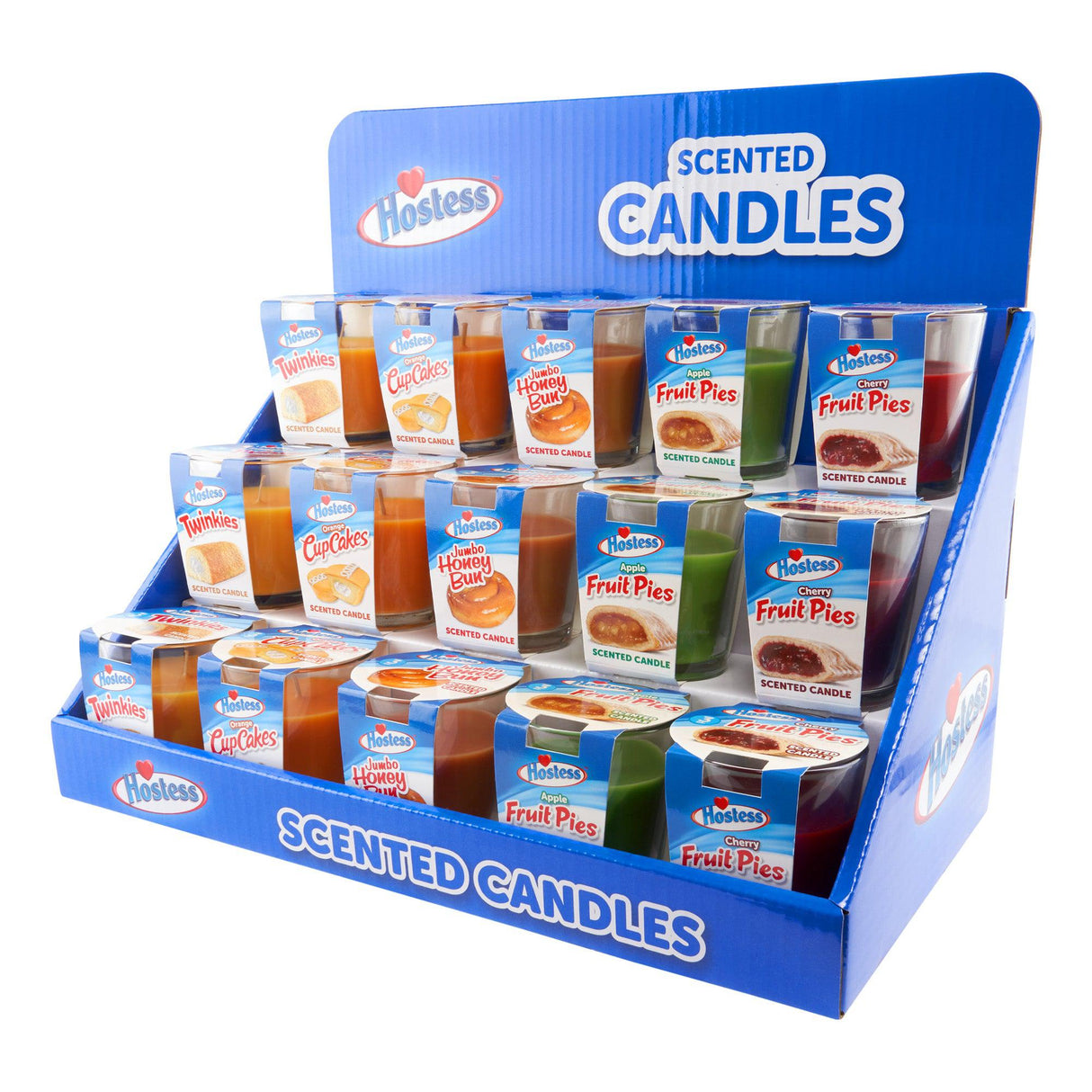 Hostess Assorted Candle Display – 3oz – 15ct