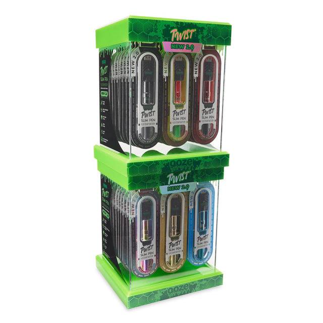 Ooze Twist Slim Pen 2.0 Stackable Display – 48ct