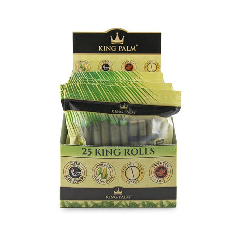 King Palm King Size 25pk Natural Leaf Tubes - 8ct