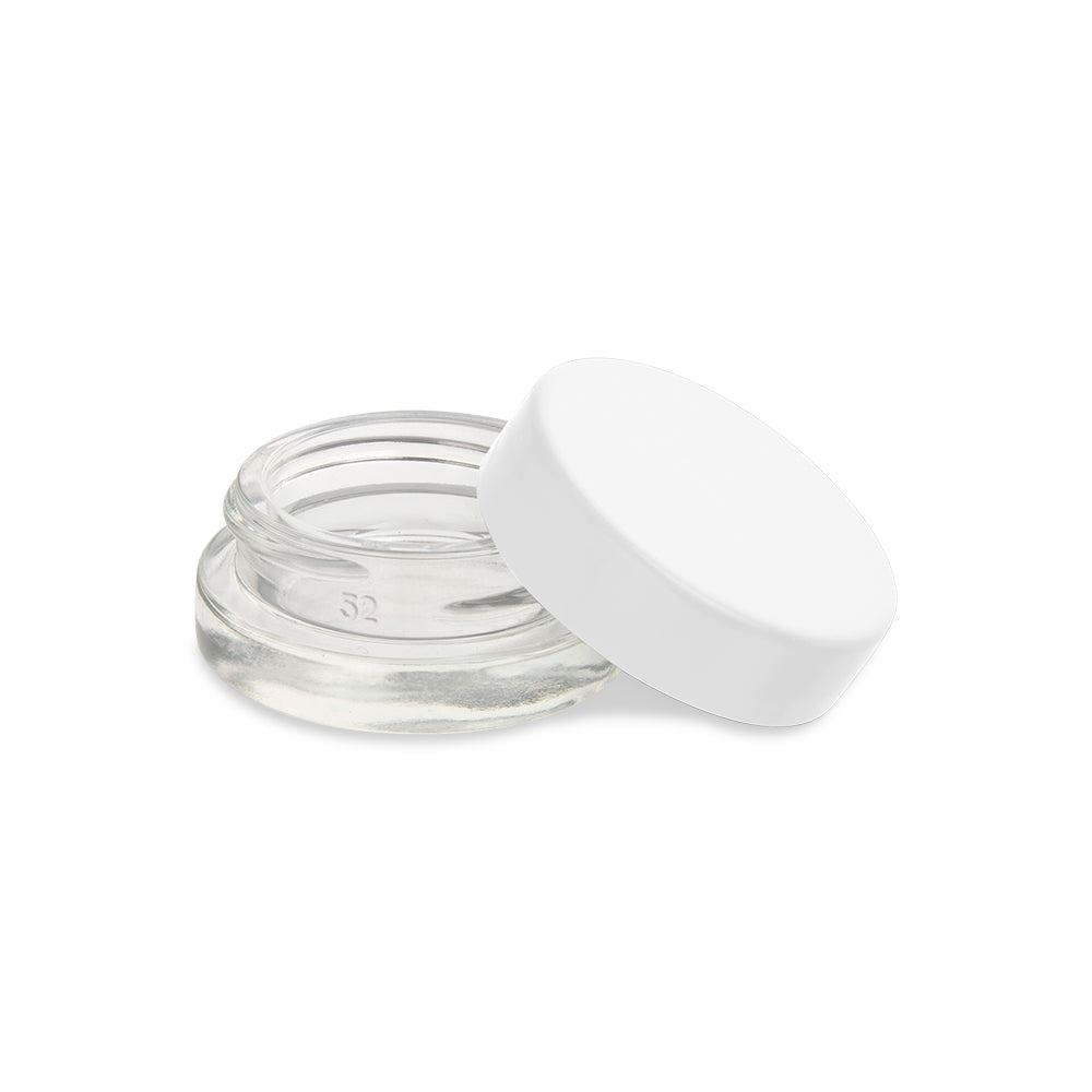 Thick Wall Glass Jar w/ Lid - 7ml - Clear Jar w/ Lid - 450ct