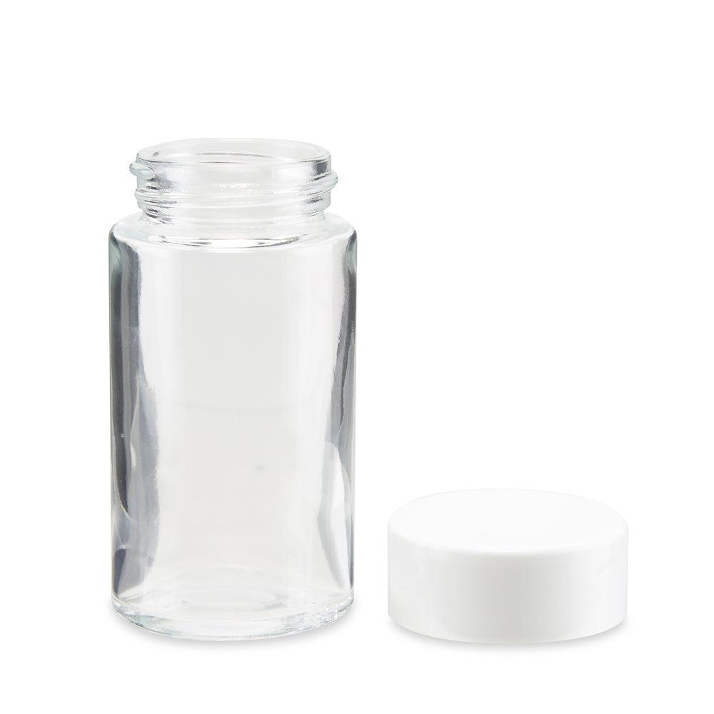 84mm Child Resistant Glass Joint Jar w/ Lid – 180ct Bulk