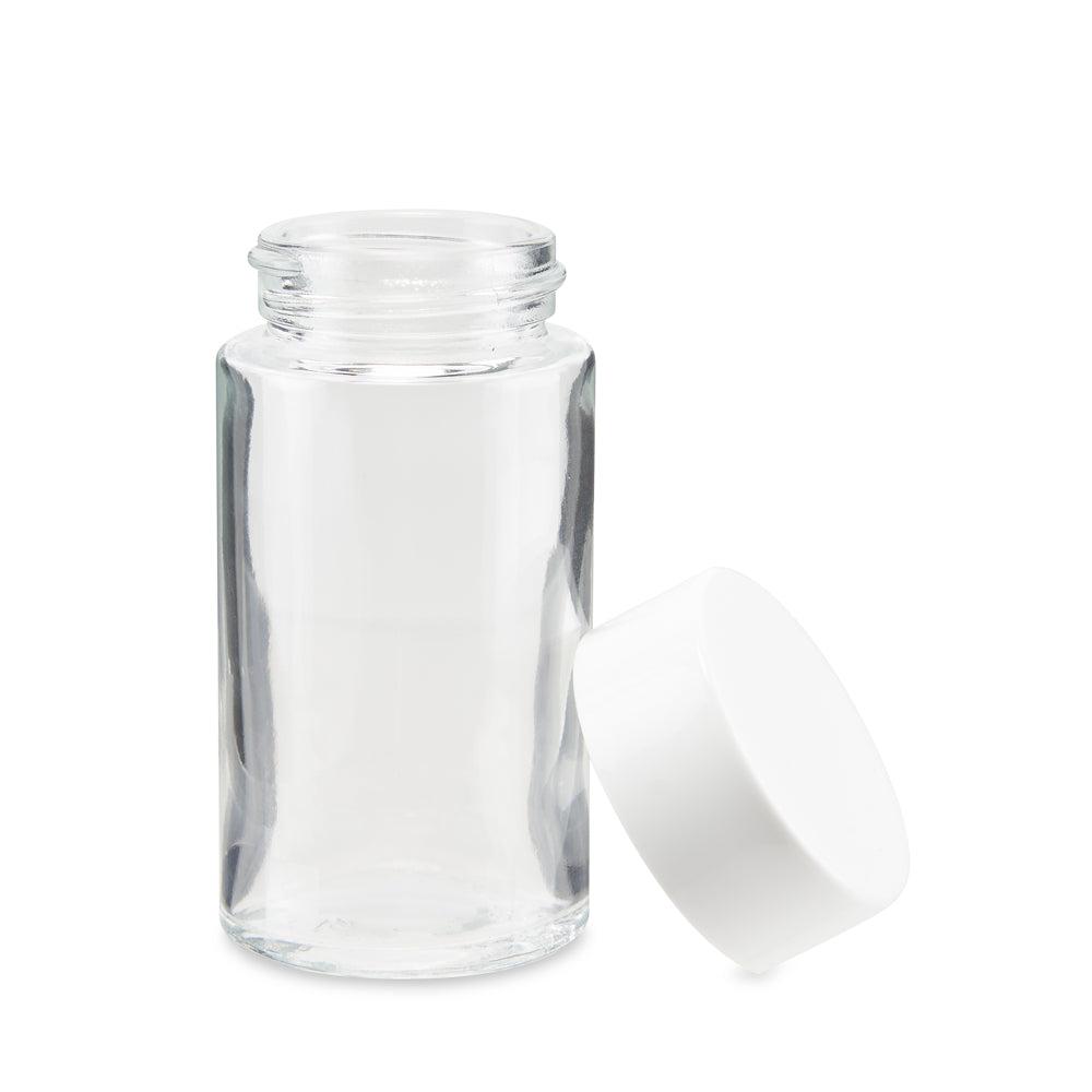 84mm Child Resistant Glass Joint Jar w/ Lid – 180ct Bulk