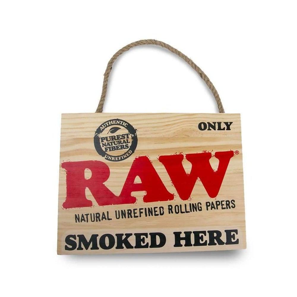 RAW "Smoked Here" Painted Sign