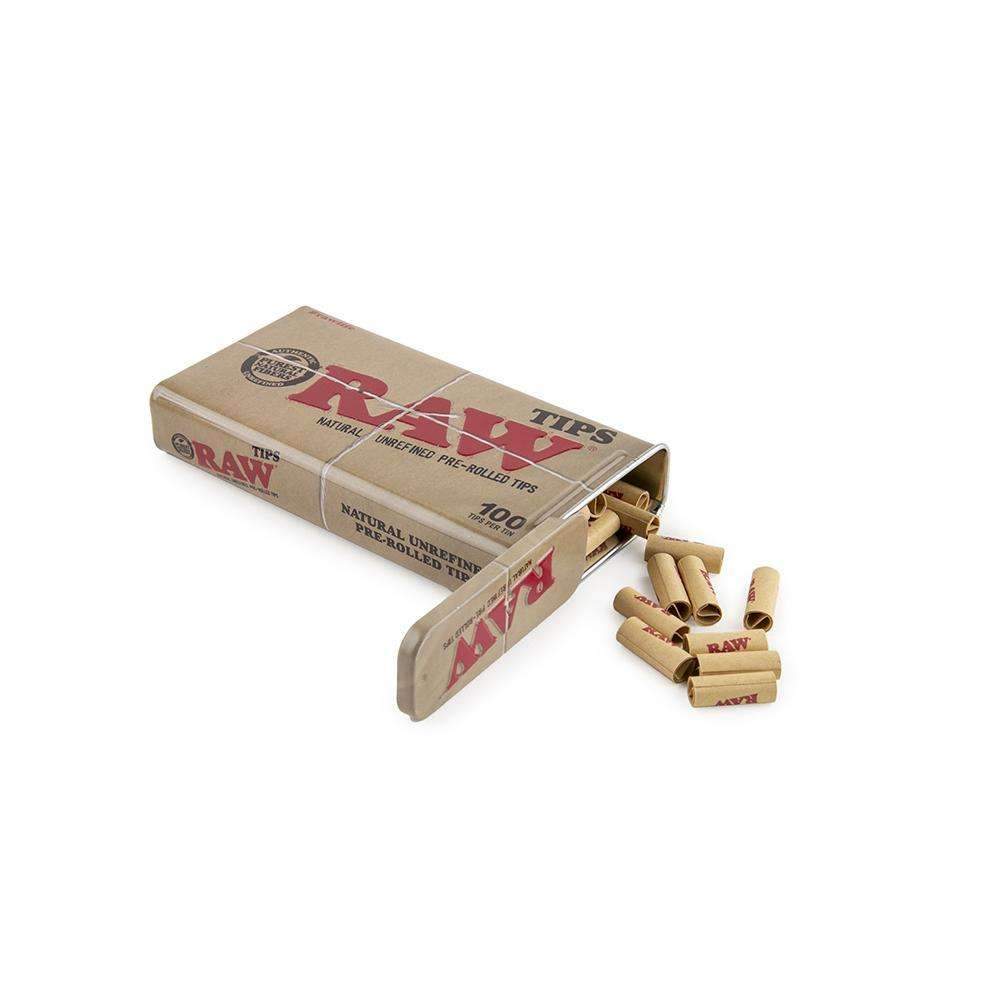 Raw Pre Rolled Tips in Tin 100pk - 6ct