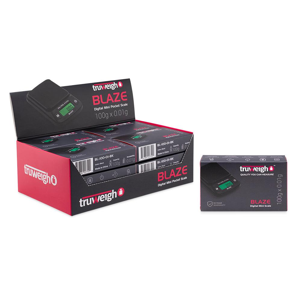 Truweigh Blaze Scale - 100g x 0.01g - Black - 12ct