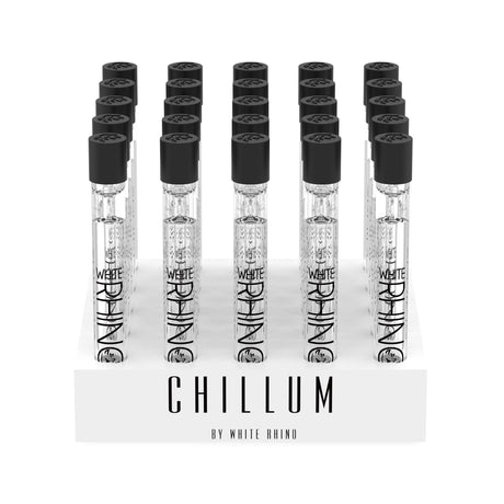 White Rhino Glass Chillum 25ct Display