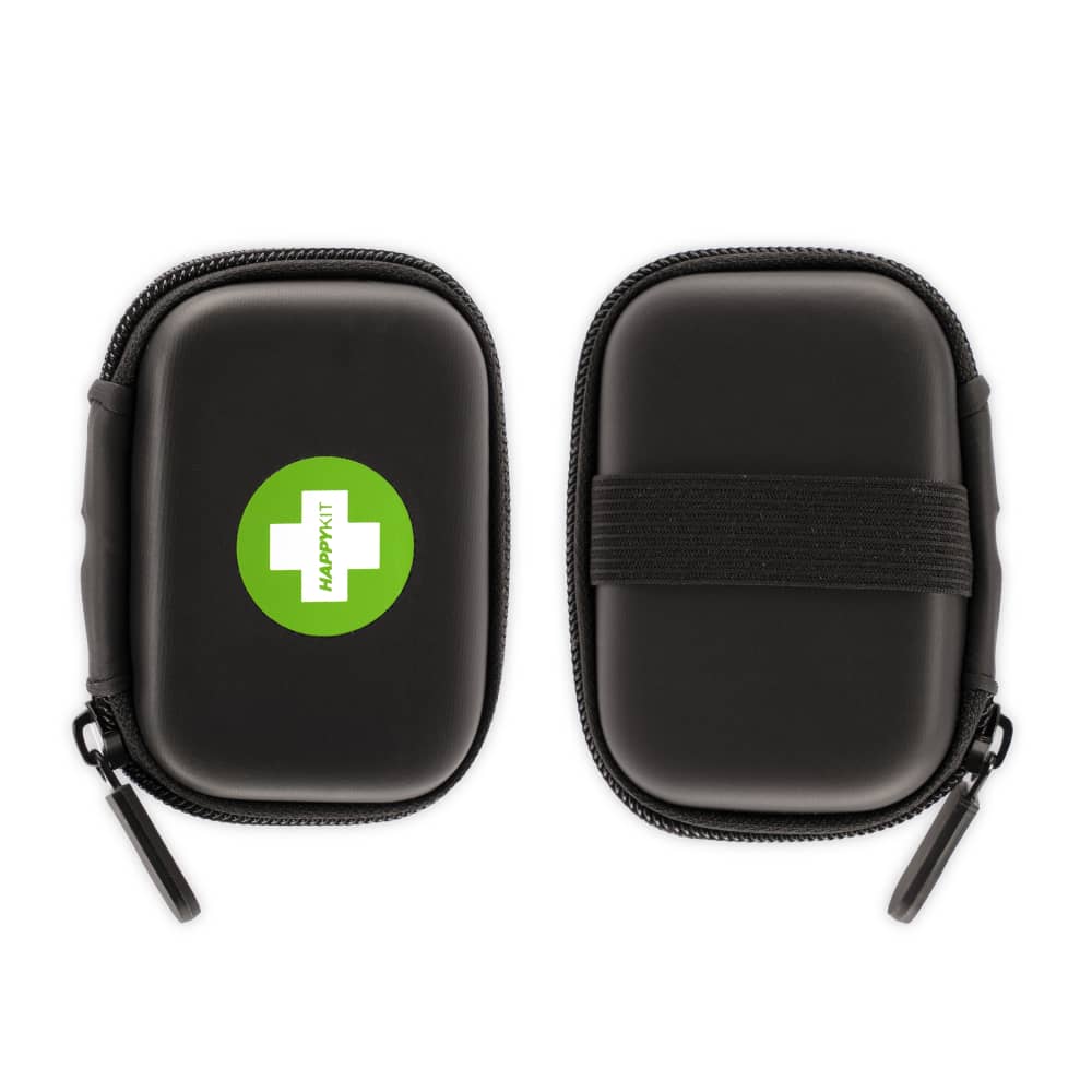 Happy Kit Mini Dry Herb Smell Proof Travel Kit  Black