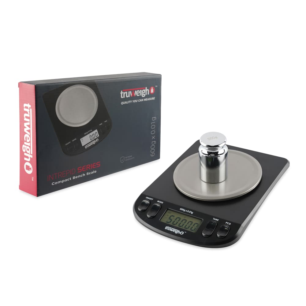 Truweigh Intrepid Series Bench Scale w/ Calibration Weight - 600g x 0.01g