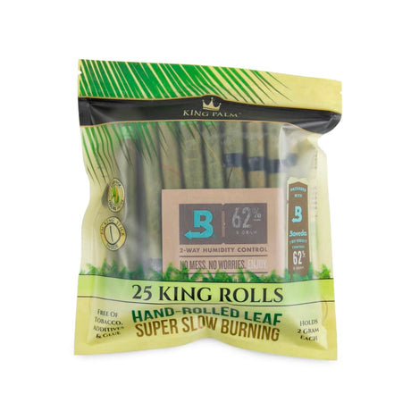 King Palm King Size 25pk Natural Leaf Tubes - 8ct