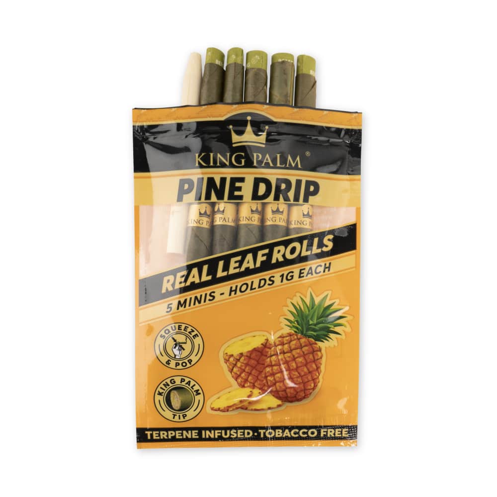 King Palm 5pk Mini Flavored Leaf Tubes – 15ct Display