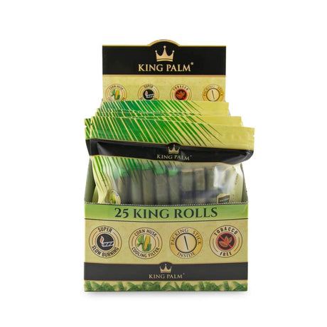 King Palm King Size 25pk Natural Leaf Tubes - 8ct