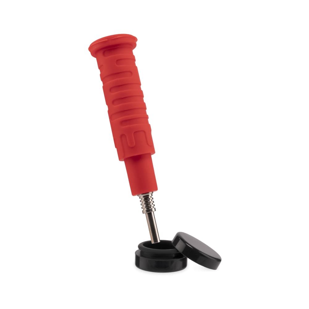 Ooze Blaster Silicone Glass 4-in-1 Hybrid Water Pipe and Dab Straw