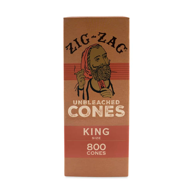 Zig Zag King Size Unbleached Bulk Cones  800ct Box